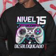 Nivel 15 Desbloqueado Cumpleaños 15 Años Sudadera Regalos divertidos