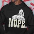 Nope Lazy Poodle Standard Mini Toy Pet Dog Lover Owner Hoodie Unique Gifts