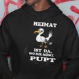 Norddeutschheimat Ist Da Wo Die Seagull Pupt Coast Nordkind Kapuzenpullover Lustige Geschenke