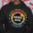 North America Total Solar Eclipse 2024 Caribou Maine Usa Hoodie Personalized Gifts