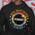 North America Total Solar Eclipse 2024 Vermont Usa Hoodie Personalized Gifts