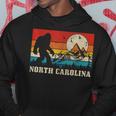 North Carolina Bigfoot Vintage Mountains Hiking Camping Hoodie Unique Gifts