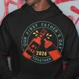 Notre Première Fête Des Pères 2024 Retrointage Sweat à capuche Cadeaux drôles