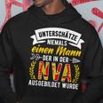 Nva Underschätze Niemals Einen Manneteran East Ddr Ossi Hoodie Lustige Geschenke