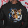 Obra De Arte De Tigre Colorido Animal Arte Tigre Sudadera Regalos divertidos