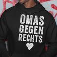 With 'Omas Agegen Richs' Anti-Rassism Fck Afd Nazis Hoodie Lustige Geschenke