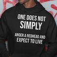 One Does Not Simply Anger A Redhead Meme Ginger Hoodie Unique Gifts