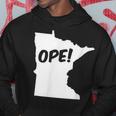 Ope Minnesota State Outline Silhouette Wholesome Hoodie Unique Gifts