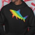 Orgullo Gay Tiburón Arco Iris Lgbtq Orgullo Mes Bi Lesbianas Aliado Sudadera Regalos divertidos