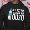 Ouzo Griechenland Geschenk In Griechisch Saufen Crete Hoodie Lustige Geschenke