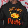 Paella Just A Boy Who Loves Paella Cocina Española Chicos Sudadera Regalos divertidos