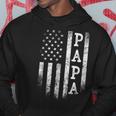 Papa American Flag Papa Patriotic Father's Day Hoodie Personalized Gifts