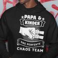 Papa & Kinder Das Perfekte Chaos Team Papa Children's Kapuzenpullover Lustige Geschenke