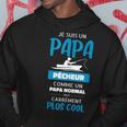 Papa Angler Mais Carrément Plus Cool Pfirsich Papa Kapuzenpullover Lustige Geschenke