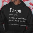 Papa Definition Großvateratertag Kapuzenpullover Lustige Geschenke