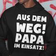 Papa Im Einsatz Father's Day Father Kapuzenpullover Lustige Geschenke