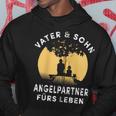 Papa Sohn Angler Geschenkater Sohn Angelpartner Angeln Kapuzenjacke Kapuzenpullover Lustige Geschenke