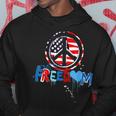 Patriotic Peace Sign Usa Flag Freedom Vote Hoodie Unique Gifts