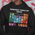 Periodic Table Of Dogs Dog Lover Science Hoodie Personalized Gifts