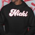 Personalisierter Name Nicki I Love Nickiintage Kapuzenpullover Lustige Geschenke