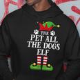 Pet All The Dogs Elf Family Matching Christmas Elf Pajama Hoodie Personalized Gifts