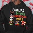 Phillips Family Name Phillips Family Christmas Hoodie Funny Gifts