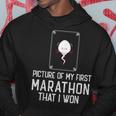 Picture Of My First Marathon That I Won Sperm Hoodie Unique Gifts