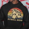 Pitbull Mom With Cute Pitty Face Pitbull Mom Hoodie Unique Gifts