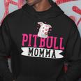 Pitbull Momma Pit Bull Terrier Dog Pibble Owner Mother's Day Hoodie Unique Gifts