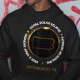 Pittsburgh Pennsylvania Total Solar Eclipse 2024 Hoodie Unique Gifts