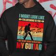 Play Guitar Vintage Music Graphic For Guitarists Hoodie Unique Gifts
