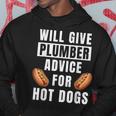 Plumbing Advice For Hot Dogs Pipefitter Worker Plumber Hoodie Unique Gifts