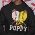 Poppy Of Both Ball Poppy Baseball Softball Pride Hoodie Unique Gifts