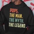 Pops The Man The Myth The Legend Father's Day Hoodie Unique Gifts