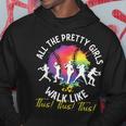 All The Pretty Girls Walk Like This Baseball Softball Hoodie Unique Gifts