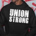 Pro Union Strong Blue Collar Worker Labor Day Papa Hoodie Unique Gifts