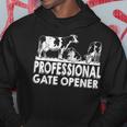 Professional Gate Opener Cow Lover Farmer Farming Hoodie Unique Gifts