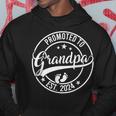 Promoted To Grandpa Est 2024 New Grandpa Fathers Day Hoodie Unique Gifts