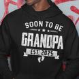 Promoted To Grandpa Est 2025 Fathers Day To New Papa Hoodie Unique Gifts