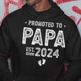 Promoted To Papa 2024 Soon To Be Papa Hoodie Personalized Gifts