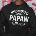 Promoted To Papaw Est 2024 Soon To Be Papaw Hoodie Personalized Gifts