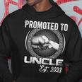 Promoted To Uncle 2023 First Time Fathers Day New Uncle Hoodie Unique Gifts