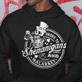 Prone To Shenanigans And Malarkey St Patrick Day Humor Hoodie Funny Gifts