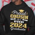 Proud Cousin Class Of 2024 Phd Graduate Doctorate Graduation Hoodie Personalized Gifts