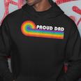 Proud Dad Gay Pride Lgbt Flag Vintage Parent Father's Day Hoodie Personalized Gifts