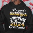 Proud Grandpa Of A Class Of 2024 Graduate Senior Graduation Hoodie Unique Gifts