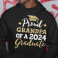 Proud Grandpa Of A Class Of 2024 Graduate Senior Graduation Hoodie Funny Gifts