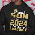 Proud Son Of 2024 Graduate College Graduation Hoodie Personalized Gifts