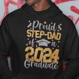 Proud Step Dad Of A Class Of 2024 Graduate Matching Family Hoodie Funny Gifts