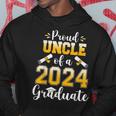 Proud Uncle Of A Class Of 2024 Graduate Senior Graduation Hoodie Funny Gifts